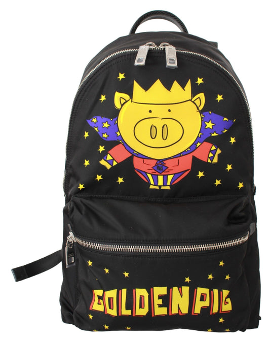 Dolce & Gabbana Golden Pig Motif Luxe Backpack