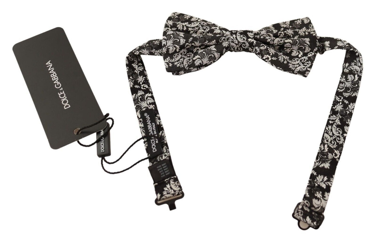 Dolce & Gabbana Floral Silk Bow Tie Luxe