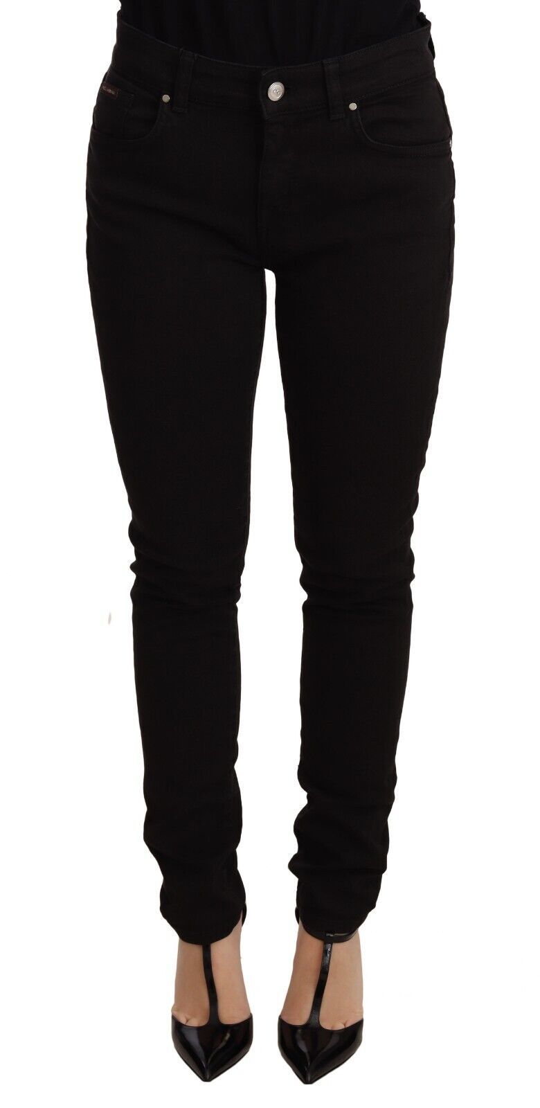 Dolce & Gabbana Elegant Slim-Fit Black Skinny Jeans