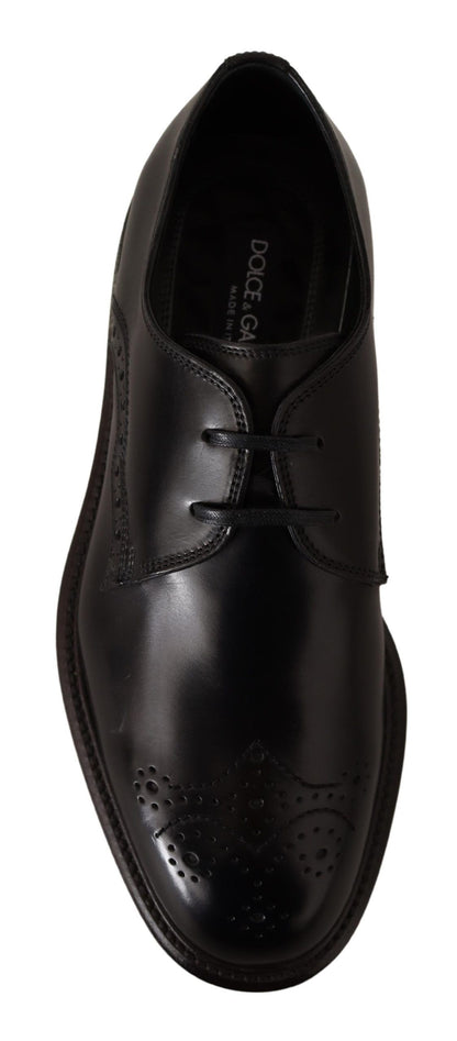 Dolce & Gabbana Elegant Black Derby Dress Shoes