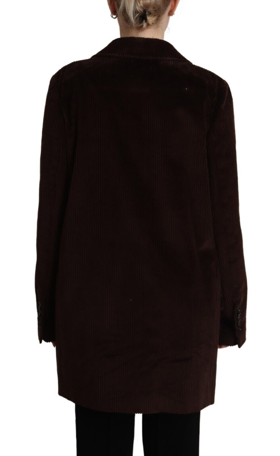 Dolce & Gabbana Elegant Burgundy Double-Breasted Trench Coat