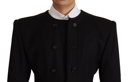 Dolce & Gabbana Elegant Slim Fit Double Breasted Wool Blazer