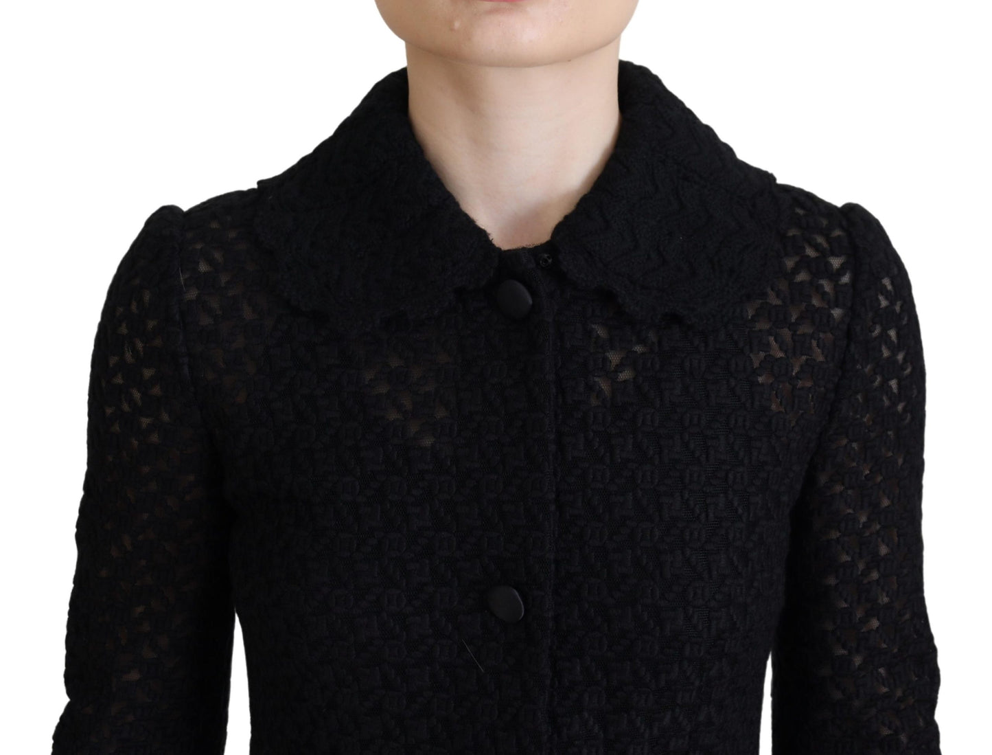 Dolce & Gabbana Classic Button Down Knitted Long Jacket