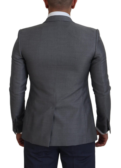 Dolce & Gabbana Elegant Light Gray Sicilia Blazer Jacket