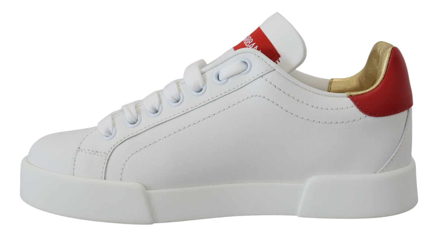 Dolce & Gabbana Sparkling White Portofino Sneakers