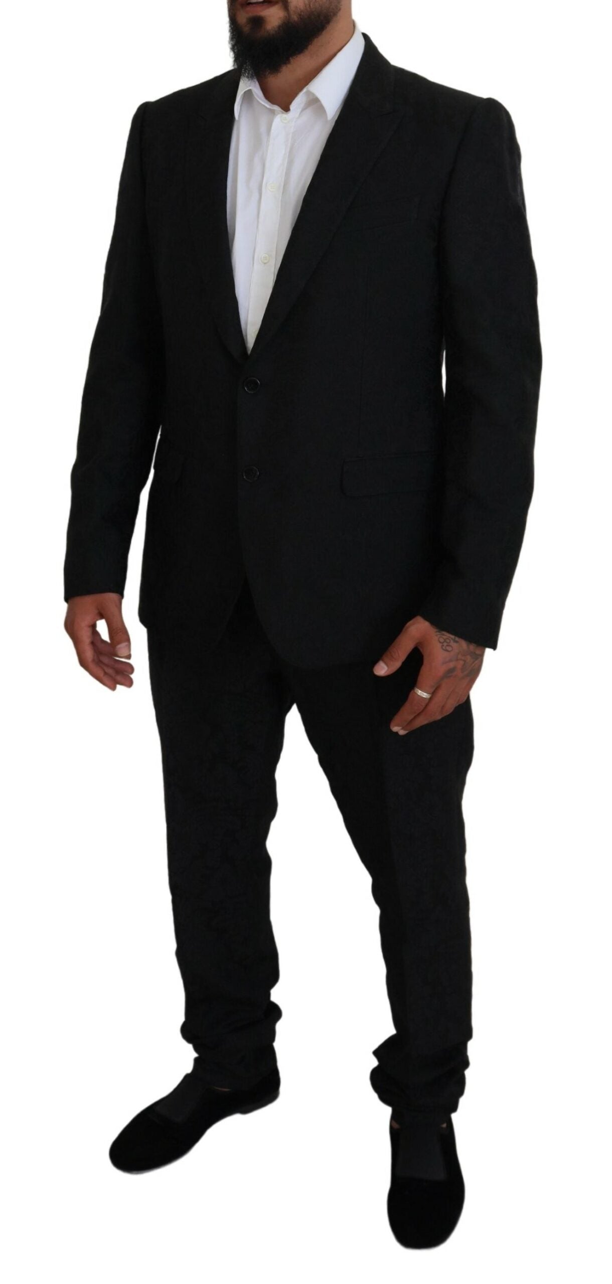 Dolce & Gabbana Black Martini Slim Fit Designer Suit