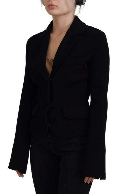 Dolce & Gabbana Elegant Black Long Sleeve Jacket