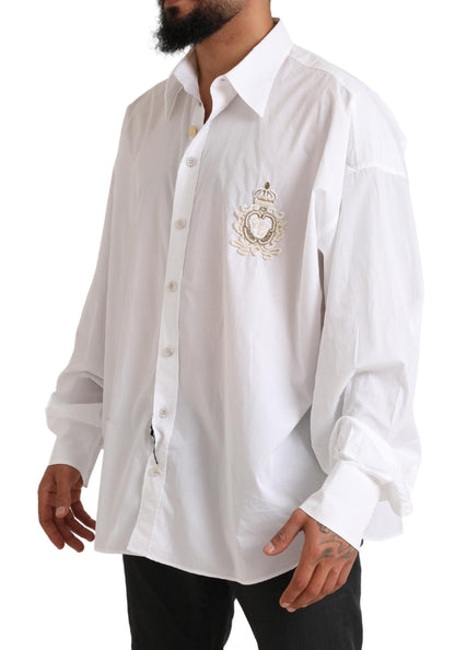 Dolce & Gabbana Elegant White Cotton Formal Shirt