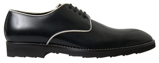 Dolce & Gabbana Elegant Black and White Formal Men's Shoes