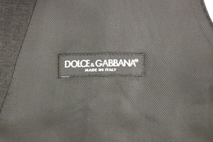 Dolce & Gabbana Sleek Gray Wool Dress Vest