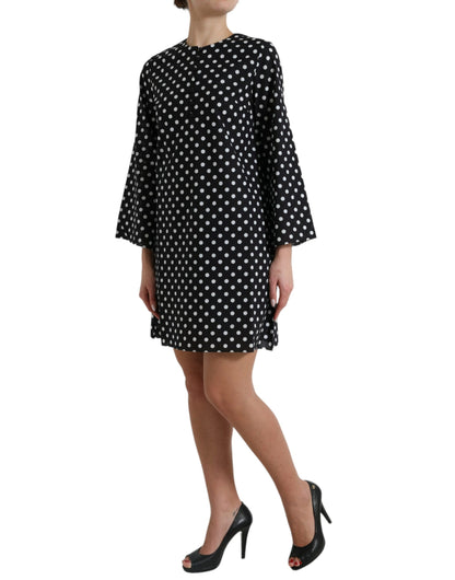 Dolce & Gabbana Elegant Polka Dot Shift Mini Dress