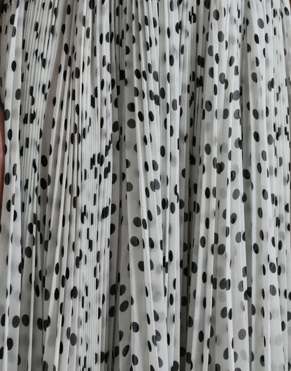 Dolce & Gabbana Elegant Polka Dots Maxi Dress