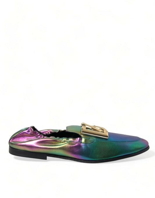 Dolce & Gabbana Elegant Iridescent Loafers for Gents