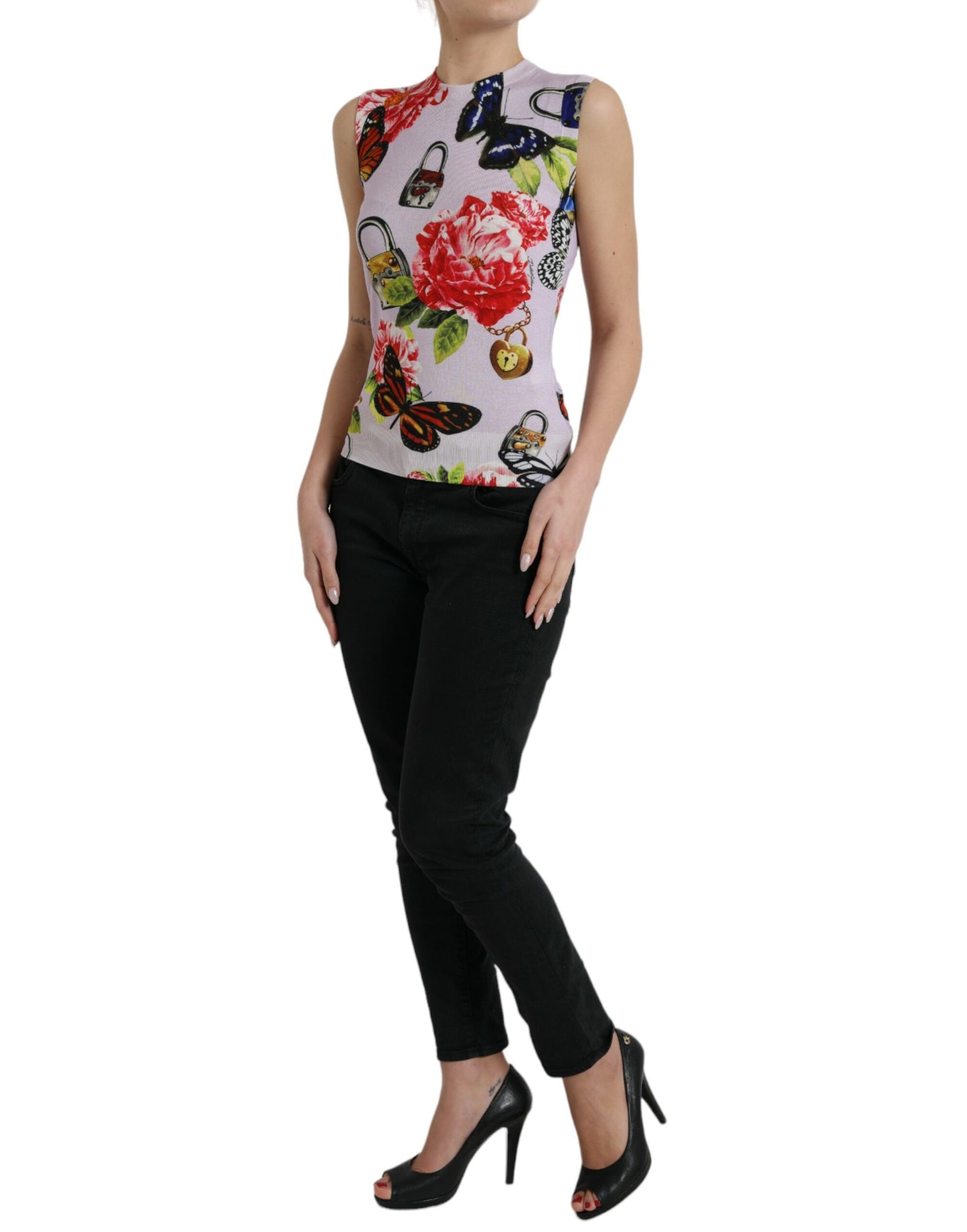 Dolce & Gabbana Elegant Cashmere-Silk Blend Tank Top