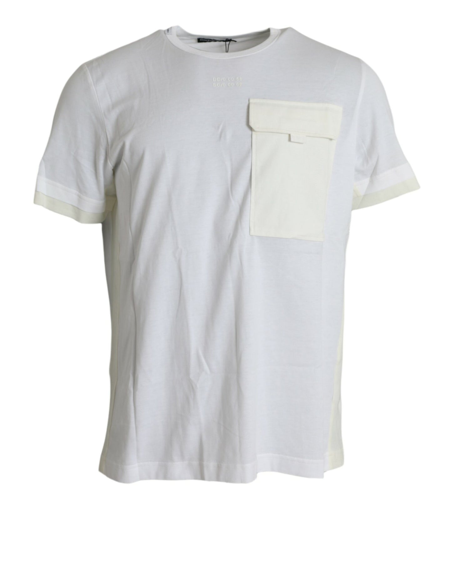 Dolce & Gabbana Elegant White Crew Neck Cotton Tee