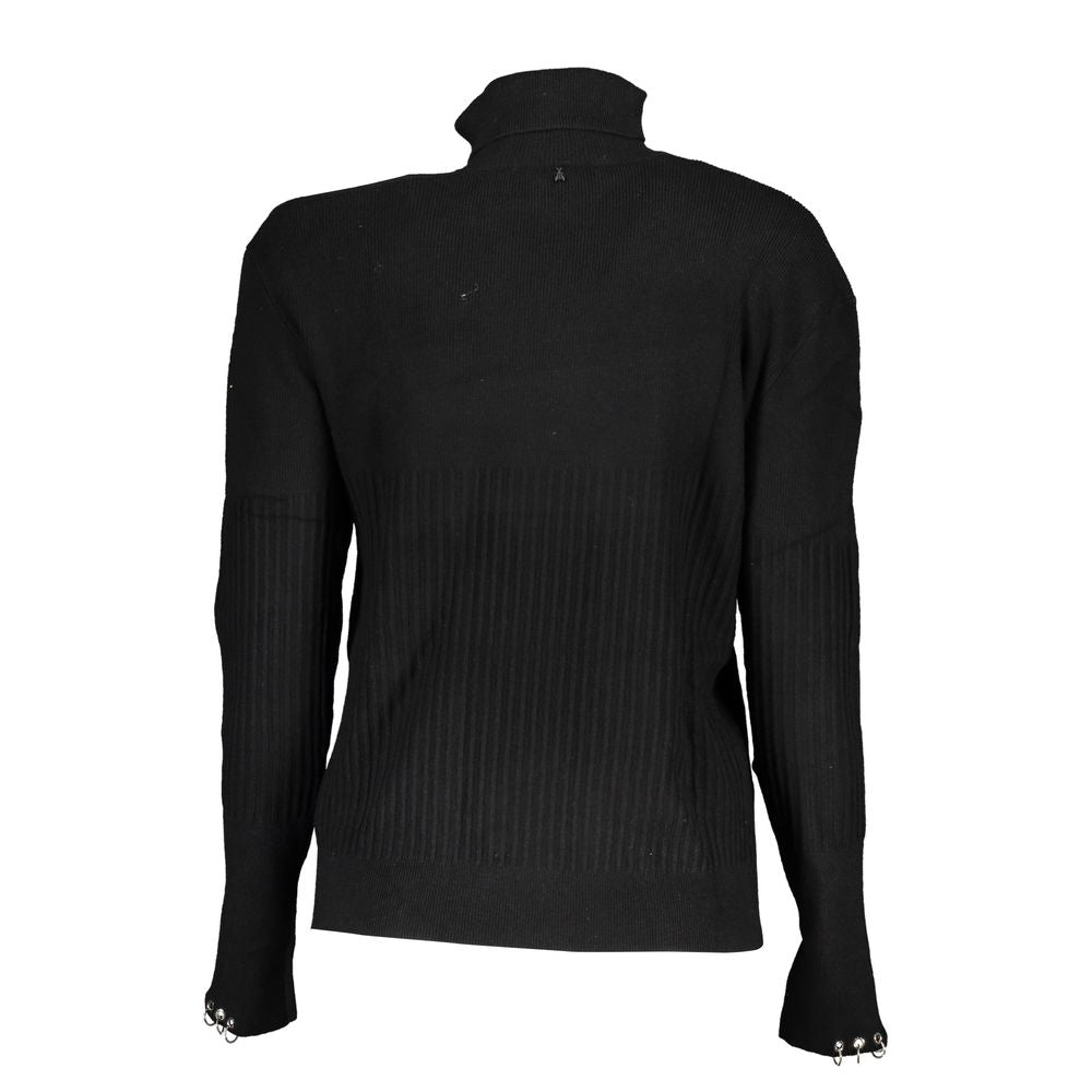 Patrizia Pepe Chic Contrast Turtleneck Sweater