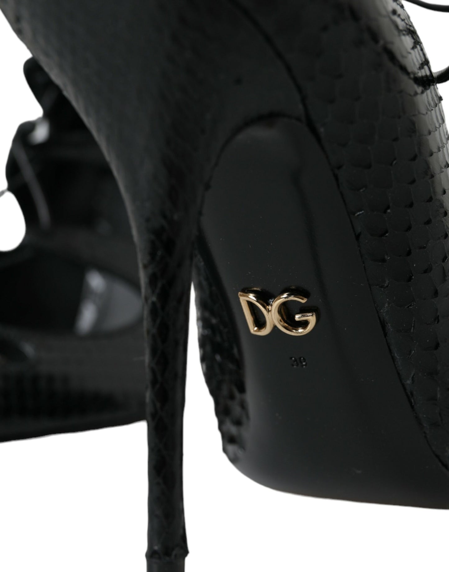 Dolce & Gabbana Black Leather Mary Jane Pumps Shoes