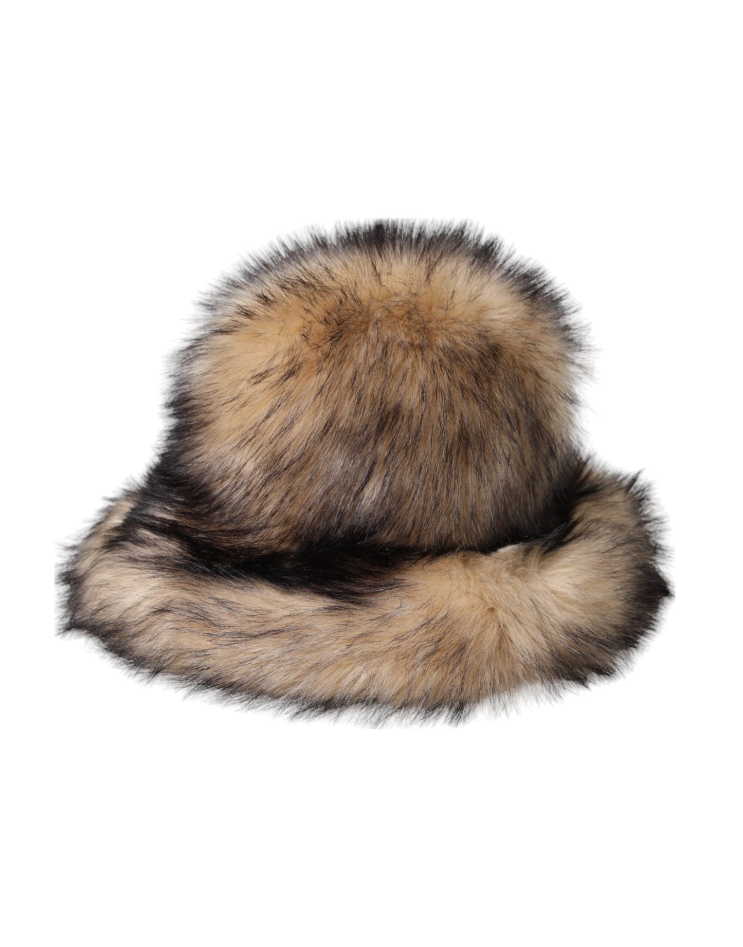 Dolce & Gabbana Brown Faux Fur Modacrylic Fedora Hat