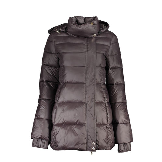 Patrizia Pepe Black Polyamide Jackets & Coat