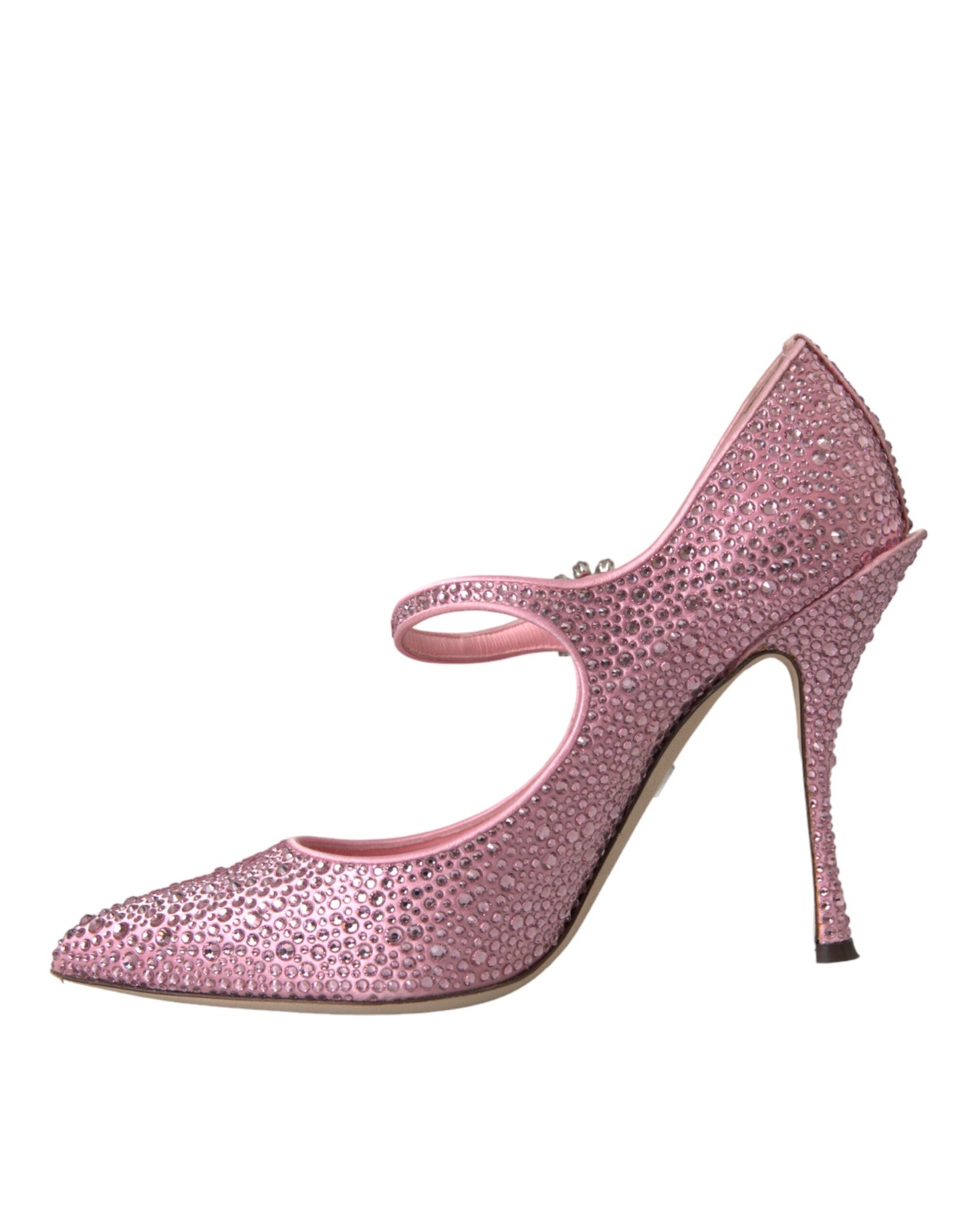 Dolce & Gabbana Pink Strass Crystal Heels Pumps Shoes