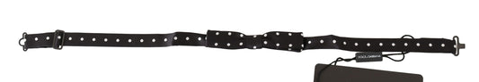 Dolce & Gabbana Elegant Black Polka Dot Silk Bow Tie