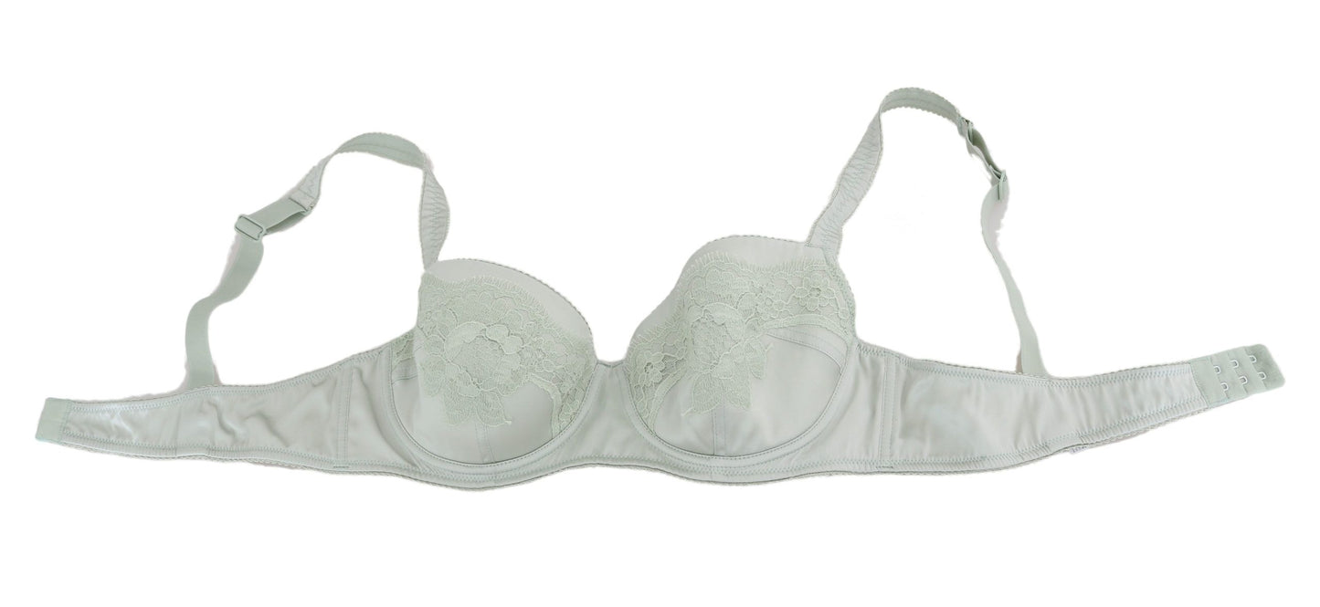 Dolce & Gabbana Elegant Floral Lace Silk Bra